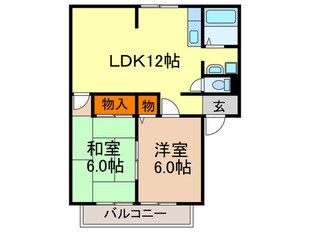 パナハイツアミジマの物件間取画像